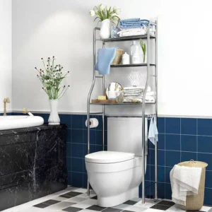 Over Toilet, Metal Storage Shelf, 2/3-Tier Freestanding