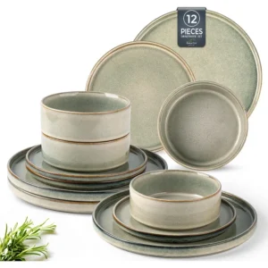 Ceramic Dinnerware Sets Handmade Reactive Glaze Stoneware