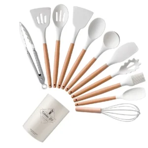 12Pcs Silicone Cooking Utensils Set Non-Stick