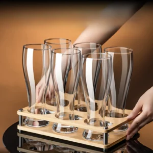 Large Capacity Glass Set, Premium Craft Beer Pint Thickened Glass 500ml Popular European Style Crystal Glass