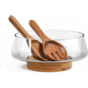 Mother's Day Gift Glass Salad Bowl Set