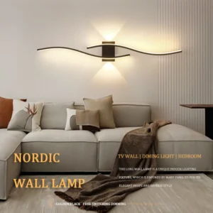 Nordic Minimalist LED Wall Sconce & Ambient Living Room Light