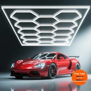 Hexagon LED Garage Light 700W – Honeycomb Workshop Light