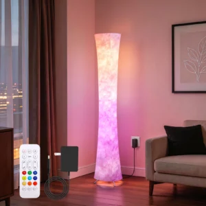 Modern RGB Smart Floor Lamp with Music Sync  Remote Control